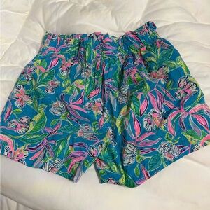Lilly Pulitzer Dacli Stretch Shorts - Formentera Turquoise- Keep on Beleafing